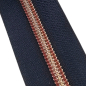 Preview: Reißverschluss Marine Antikmessing Bordeaux